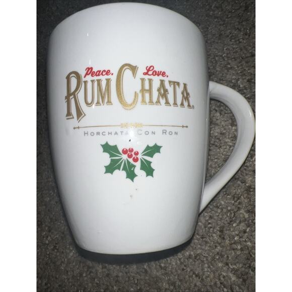 Rum Chata Horchata Con Ron Peace Love Drink Coffee Mug Tea Cup - Picture 6 of 6